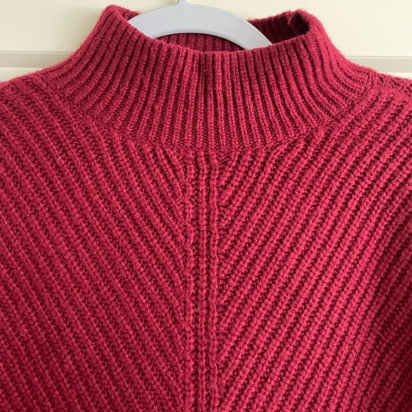 Express red mock neck sweater, size XS. - Picture 6 of 7